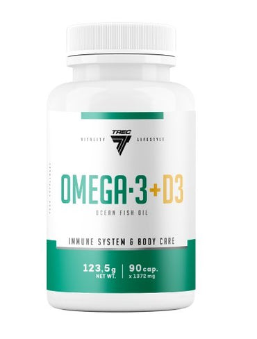 Trec Nutrition, Omega-3 + D3 - 90 cápsulas