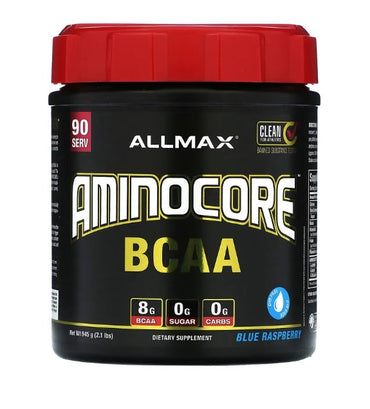 Allmax nutrition, aminocore bcaa, פטל כחול - 945 גרם