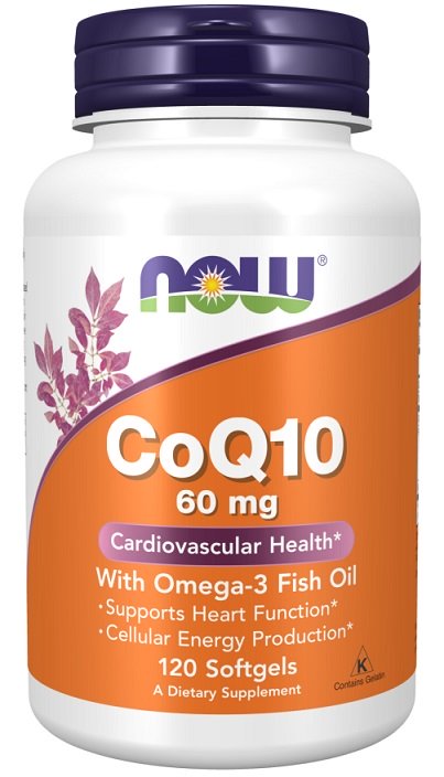 NOW Foods, CoQ10 with Omega-3, 60mg - 120 softgels