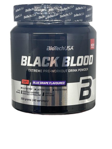 BioTechUSA, Black Blood CAF+, Blueberry - 300g