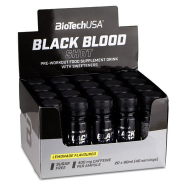 BioTechUSA, Black Blood Shot, Limonada - 20 x 60 ml.