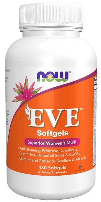 NOW Foods, Eve Superior Multivitamínico Feminino - 180 Cápsulas em Gel