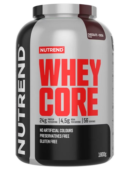 Nutrend, Whey Core, Chocolate + Cocoa - 1800g