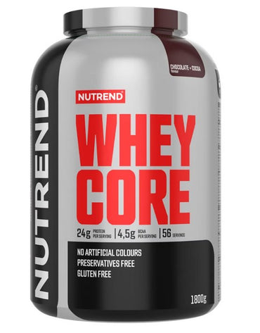 Nutrend, Whey Core, Chocolate + Cocoa - 1800g