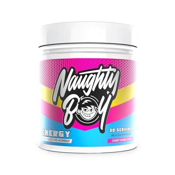Naughty Boy, Energy, Candy Bubblegum - 390g