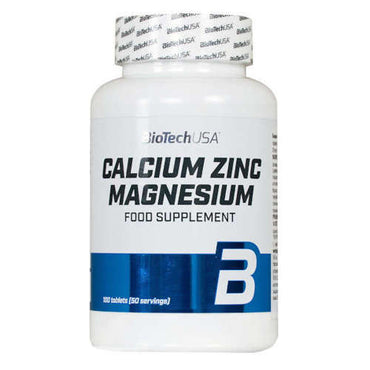 BioTechUSA, Calcium Zinc Magnesium - 100 tablets