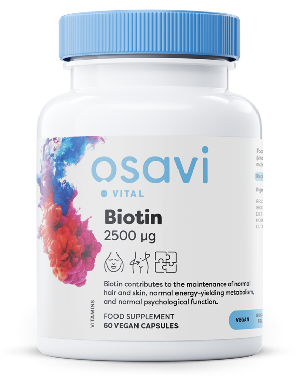 Osavi, Biotin, 2500mcg - 60 vegan caps