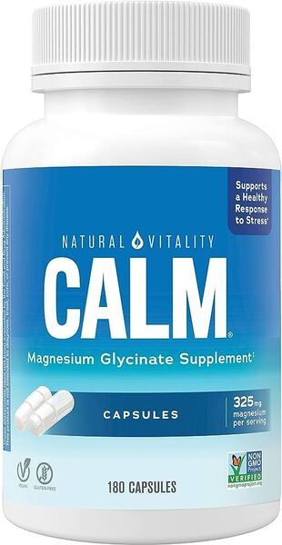 Natural Vitality, Calm Magnesium Glycinate - 180 caps