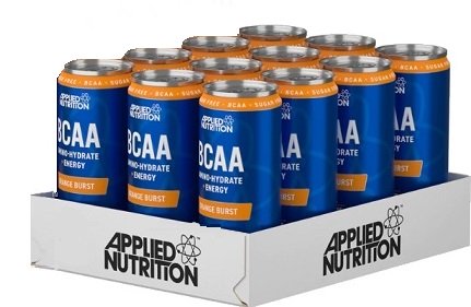 Applied Nutrition, BCAA Amino-Hydrate + Energy Cans, Orange Burst - 12 x 330 ml.