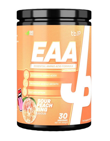 Trained by JP, EAA + Hydration, Sour Peach Ring - 300g