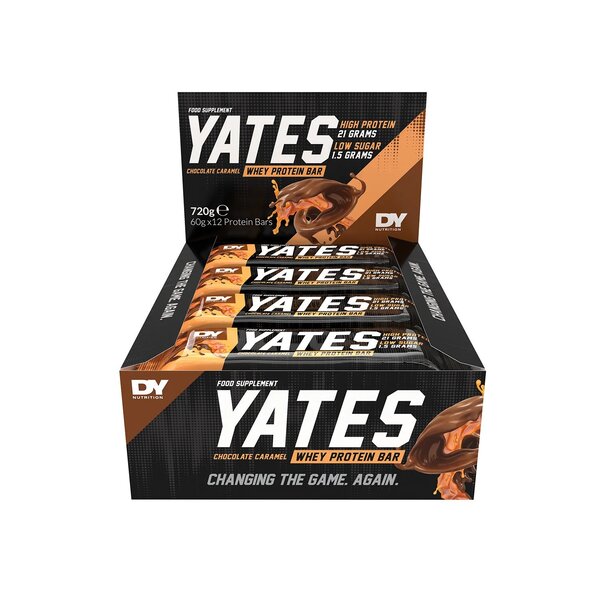 Dorian Yates, Yates Protein Bar, Chocolate Caramel - 12 x 60g