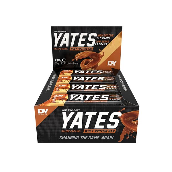 Dorian Yates, Yates Protein Bar, Salted Caramel - 12 x 60g