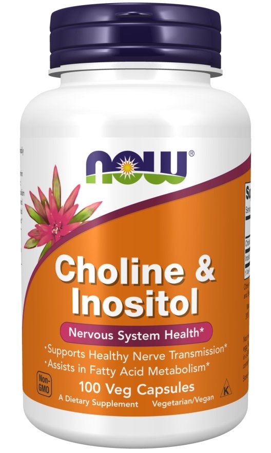 NOW Foods, Choline and Inositol - 100 vcaps