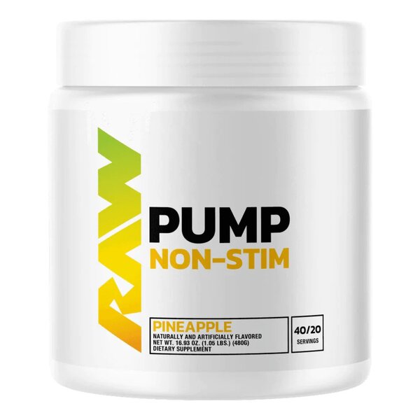 Raw Nutrition, Pump Non-Stim, Pineapple - 480g