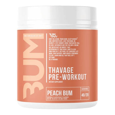 Raw Nutrition, Thavage Pre-Workout, Peach Bum - 520g