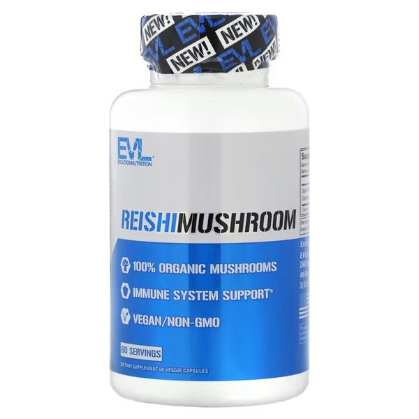 EVLution Nutrition, Reishi Mushroom - 60 vcaps