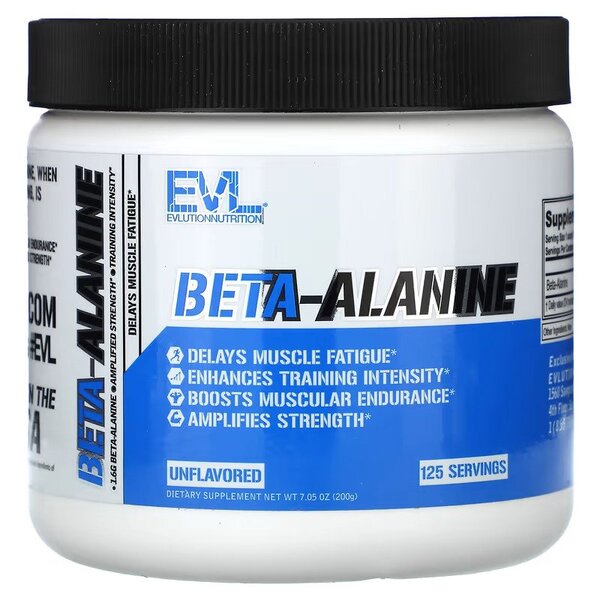 EVLution Nutrition, Beta-Alanine, Unflavored - 200g