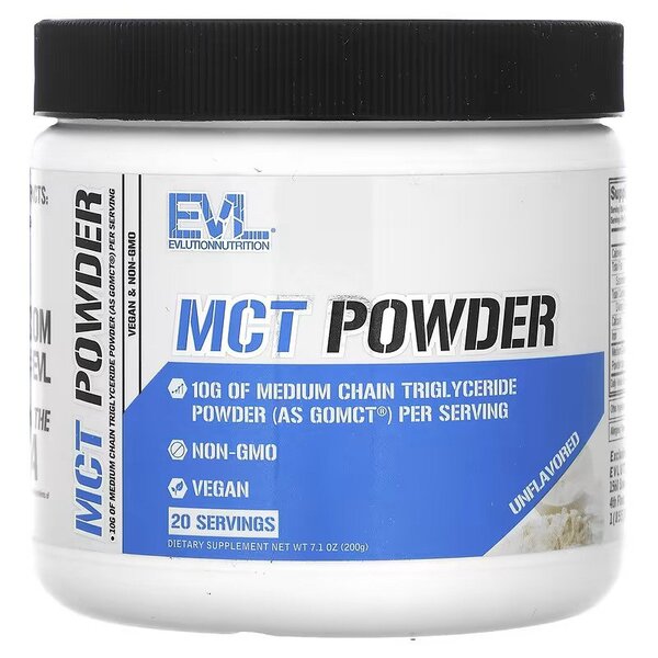 EVLution Nutrition, MCT Powder, Unflavored - 200g