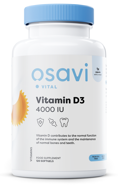 Osavi, Vitamin D3, 4000IU - 120 softgels