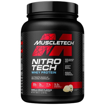 MuscleTech, Nitro-Tech, Vanilla Cream - 908g