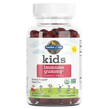 Garden of Life, Kids Immune Gummy, Cherry - 60 vegetarian gummies