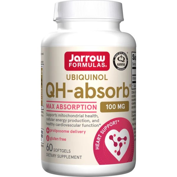 Jarrow Formulas, Ubiquinol QH-absorb, 100mg - 60 softgels