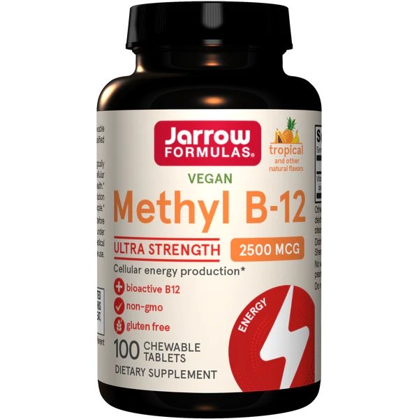 Jarrow Formulas, Methyl B-12, 2500mcg (Tropical) - 100 vegan chewable tabs
