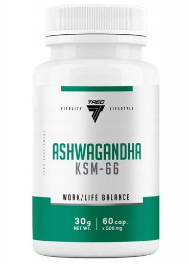 Trec Nutrition, Ashwagandha KSM-66, 500 mg – 60 Kapseln