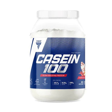 Trec voeding, caseïne 100, aardbei - 1800 g