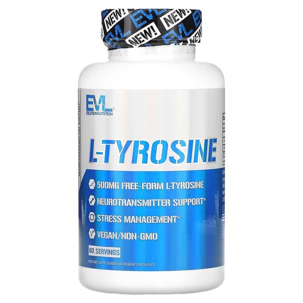 EVLution Nutrition, L-Tyrosine - 60 vcaps