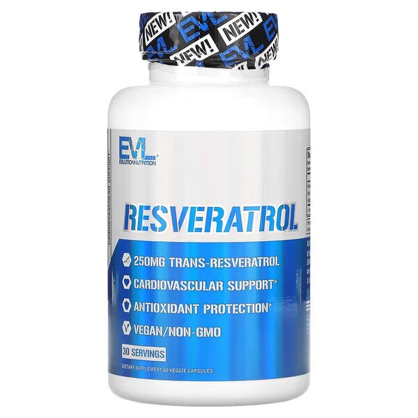 EVLution Nutrition, Resveratrol - 60 vcaps