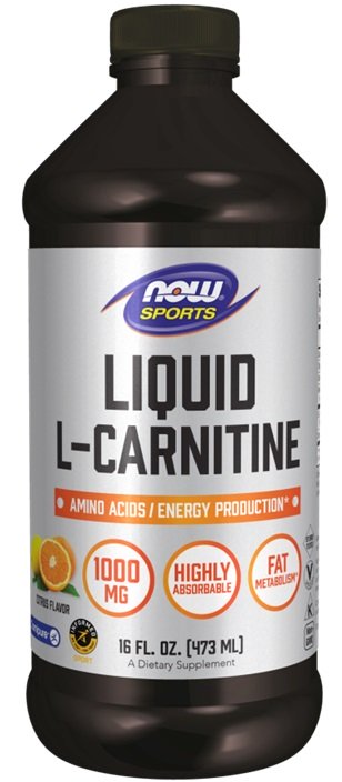 NOW Foods, Liquid L-Carnitine, 1000mg Citrus - 473 ml.