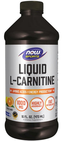 NOW Foods, Liquid L-Carnitine, 1000mg Citrus - 473 ml.