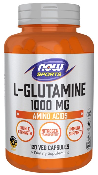 NOW Foods, L-Glutamine, 1000mg - 120 vcaps