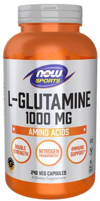 NOW Foods, L-Glutamine, 1000mg - 240 vcaps