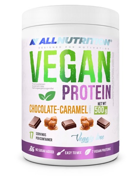 Allnutrition, Vegan Protein, Chocolate Caramel - 500g