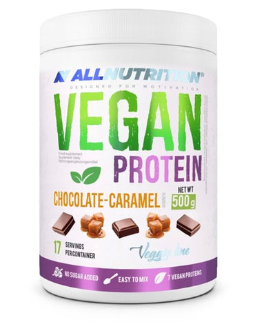 Allnutrition, Vegan Protein, Chocolate Caramel - 500g