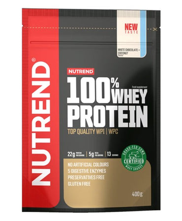 Nutrend, 100% Whey Protein, White Chocolate + Coconut - 400g