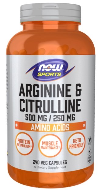 NOW Foods, Arginine & Citrulline - 240 vcaps