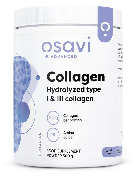 Osavi, péptidos de colágeno - hidrolizados tipo 1 y 3 - 300g