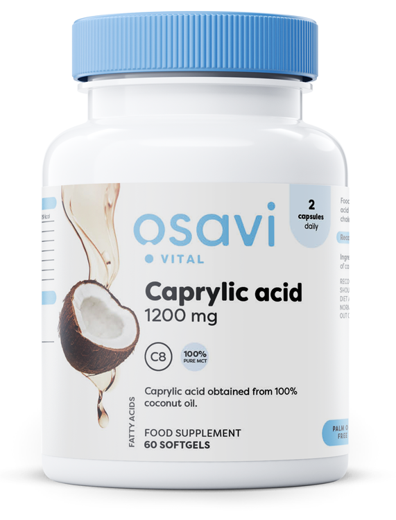 Osavi, ácido caprílico, 1200 mg - 60 cápsulas blandas