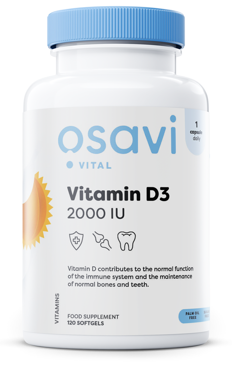 Osavi, Vitamin D3, 2000IU - 120 softgels