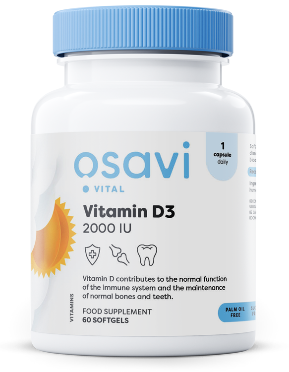 Osavi, Vitamin D3, 2000IU - 60 softgels
