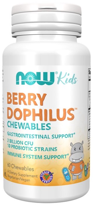 NOW Foods, BerryDophilus Kids Chewables - 60 chewables