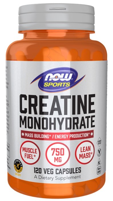 NOW Foods, Creatine Monohydrate, 750mg - 120 vcaps