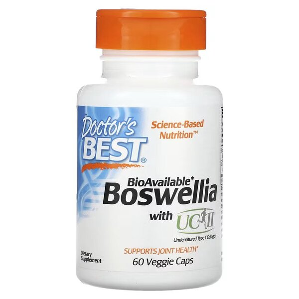Doctor's Best, Boswellia with UC-II - 60 vcaps