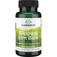 Swanson, Slippery Elm Bark, 400mg - 60 caps