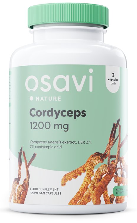 Osavi, Cordyceps, 1200mg - 120 veganska kapslar