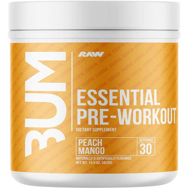 Raw Nutrition, CBUM Essential Pre-Workout, Peach Mango - 423g