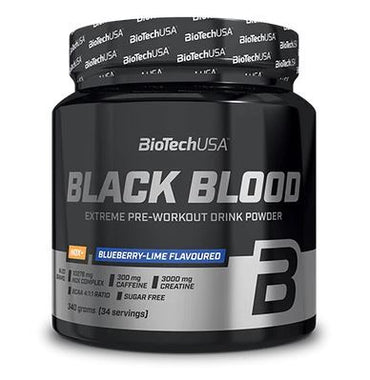 BioTechUSA, Black Blood NOX+, Blueberry-Lime - 340g